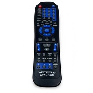 VocoPro DVX-890K Remote Control Black for Karaoke Player Gray Blue Buttons